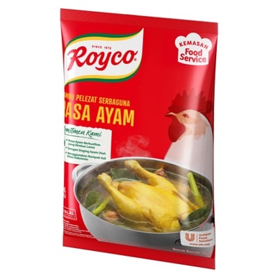 Royco Bumbu Penyedap Rasa Ayam Pouch 460gr - Royco, dengan daging & rempah berkualitas untuk hasilkan kaldu mantap, penuh citarasa!